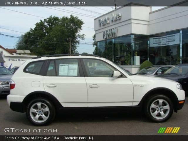 2007 BMW X3 3.0si in Alpine White