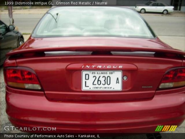 1999 Oldsmobile Intrigue GL in Crimson Red Metallic