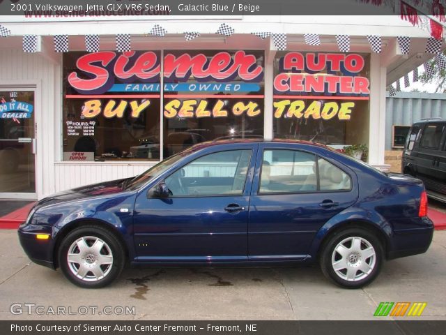 2001 Volkswagen Jetta GLX VR6 Sedan in Galactic Blue