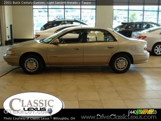 2001 Buick Century Custom in Light Sandrift Metallic