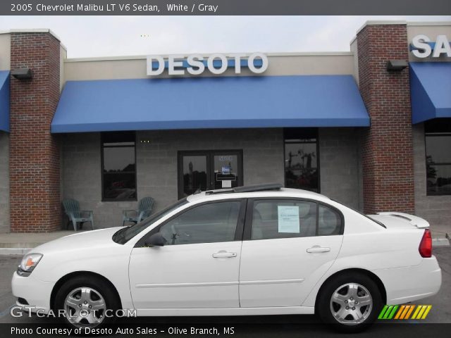 2005 Chevrolet Malibu LT V6 Sedan in White