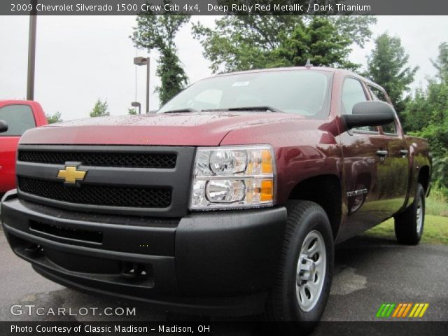 2009 Chevrolet Silverado 1500 Crew Cab 4x4 in Deep Ruby Red Metallic