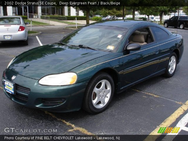 2002 Dodge Stratus SE Coupe in Deep Evergreen Pearl