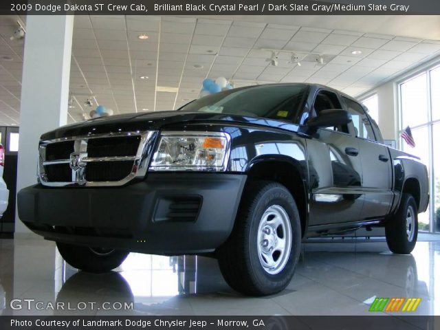 2009 Dodge Dakota ST Crew Cab in Brilliant Black Crystal Pearl