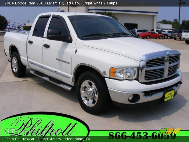 2004 Dodge Ram 2500 Laramie Quad Cab in Bright White