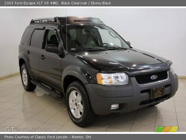 2003 Ford Escape XLT V6 4WD in Black Clearcoat