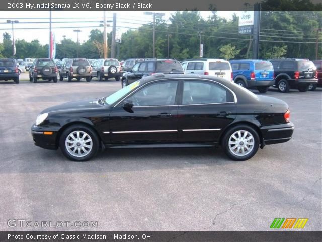 2003 Hyundai Sonata LX V6 in Ebony Black