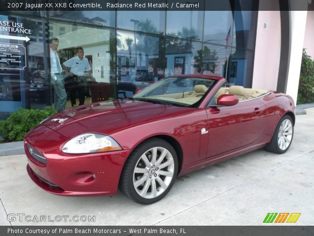 2007 Jaguar XK XK8 Convertible in Radiance Red Metallic