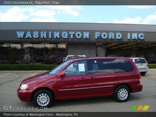 2003 Kia Sedona LX in Ruby Red