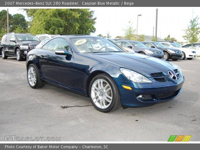 2007 Mercedes-Benz SLK 280 Roadster in Caspian Blue Metallic