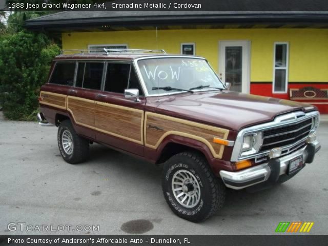 1988 Jeep Grand Wagoneer 4x4 in Grenadine Metallic