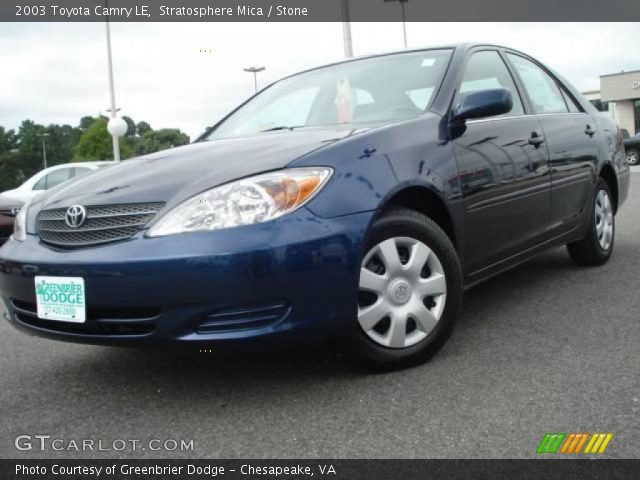 2003 Toyota Camry LE in Stratosphere Mica