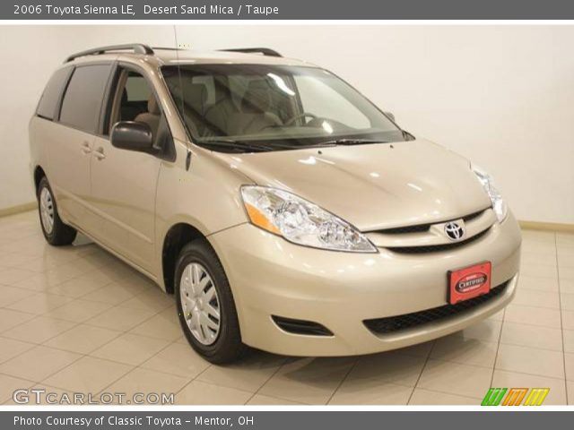 2006 Toyota Sienna LE in Desert Sand Mica