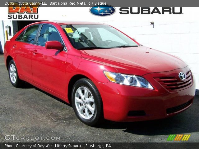 2009 Toyota Camry LE in Barcelona Red Metallic