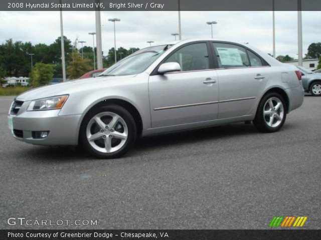 2008 Hyundai Sonata Limited V6 in Bright Silver