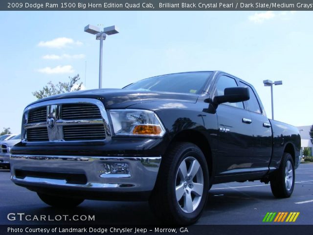 2009 Dodge Ram 1500 Big Horn Edition Quad Cab in Brilliant Black Crystal Pearl