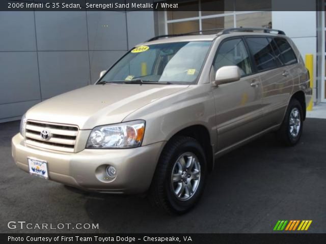 2006 Infiniti G 35 Sedan in Serengeti Sand Metallic