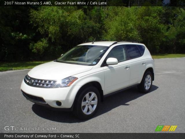 2007 Nissan Murano S AWD in Glacier Pearl White