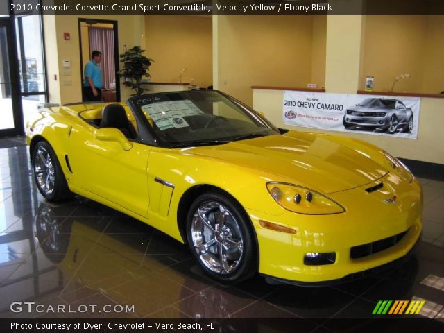 2010 Chevrolet Corvette Grand Sport Convertible in Velocity Yellow