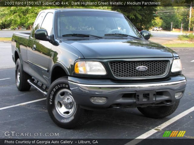 2001 Ford F150 XLT SuperCab 4x4 in Dark Highland Green Metallic