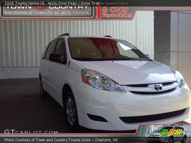 2006 Toyota Sienna LE in Arctic Frost Pearl