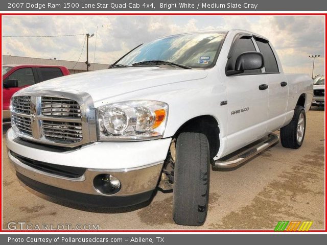2007 Dodge Ram 1500 Lone Star Quad Cab 4x4 in Bright White