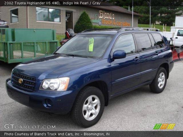 2002 Toyota Highlander V6 4WD in Indigo Ink Pearl