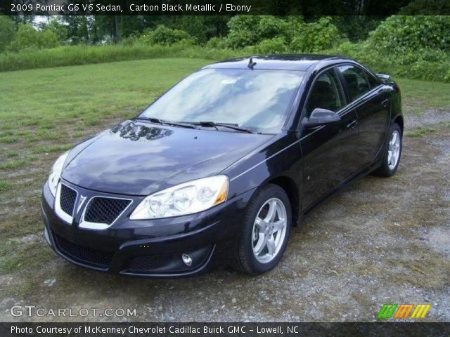 2009 Pontiac G6 V6 Sedan in Carbon Black Metallic