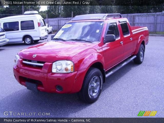2003 Nissan Frontier XE V6 Crew Cab in Aztec Red