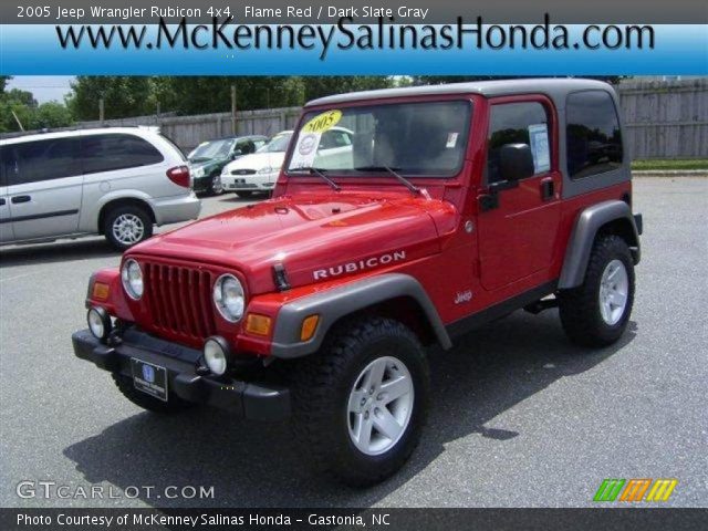 2005 Jeep Wrangler Rubicon 4x4 in Flame Red