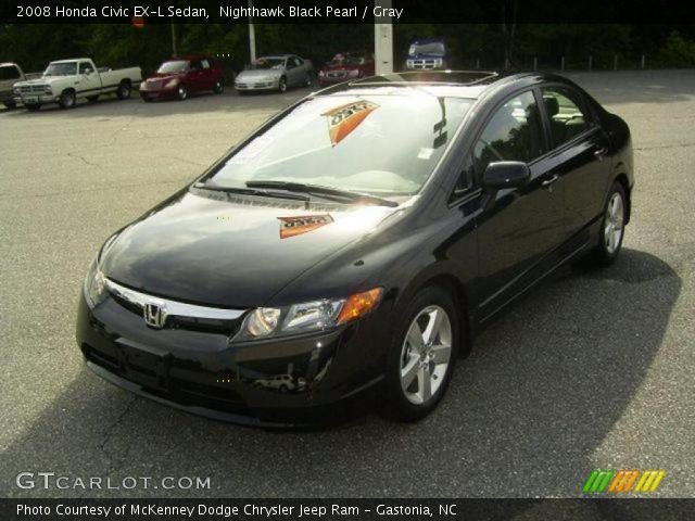 2008 Honda Civic EX-L Sedan in Nighthawk Black Pearl