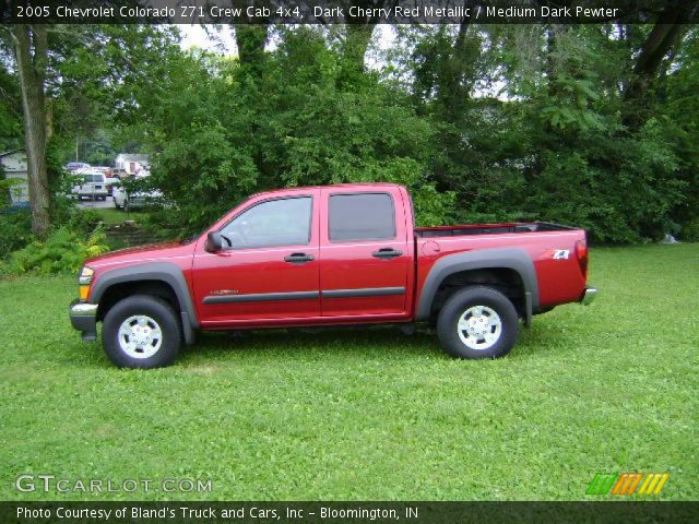 2005 Chevrolet Colorado Z71 Crew Cab 4x4 in Dark Cherry Red Metallic