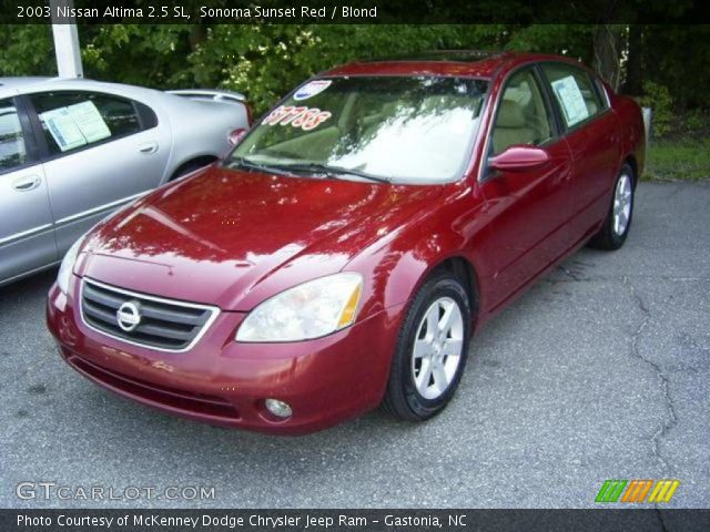 2003 Nissan Altima 2.5 SL in Sonoma Sunset Red
