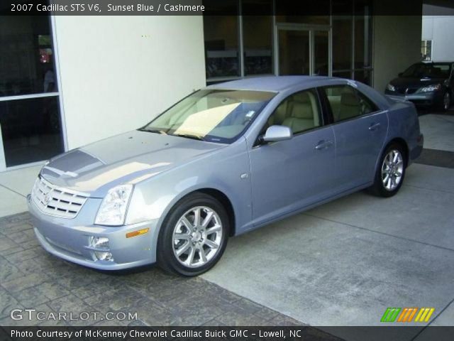 2007 Cadillac STS V6 in Sunset Blue