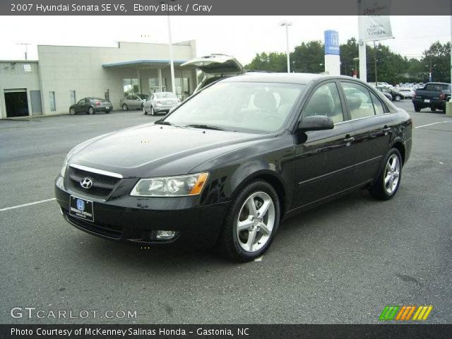 2007 Hyundai Sonata SE V6 in Ebony Black