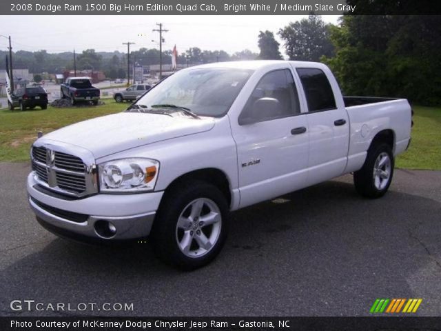 2008 Dodge Ram 1500 Big Horn Edition Quad Cab in Bright White