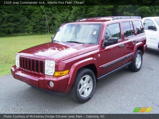 2006 Jeep Commander 4x4 in Inferno Red Pearl