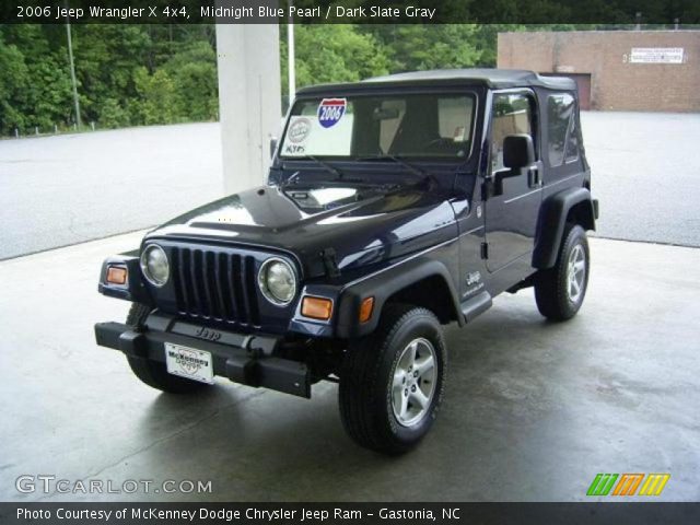 2006 Jeep Wrangler X 4x4 in Midnight Blue Pearl