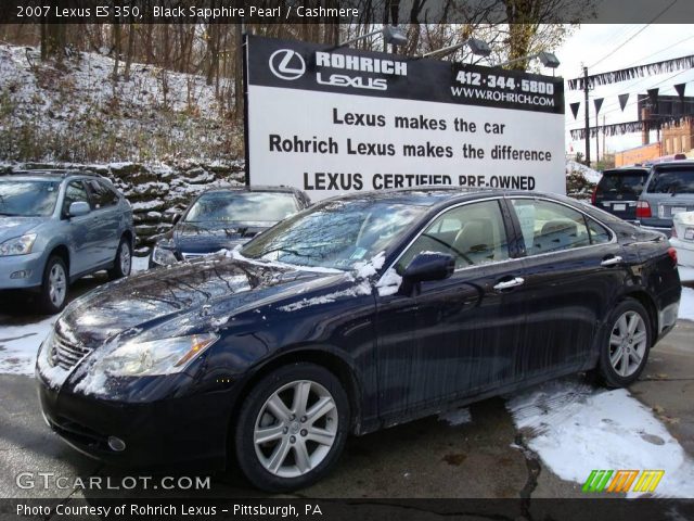 2007 Lexus ES 350 in Black Sapphire Pearl