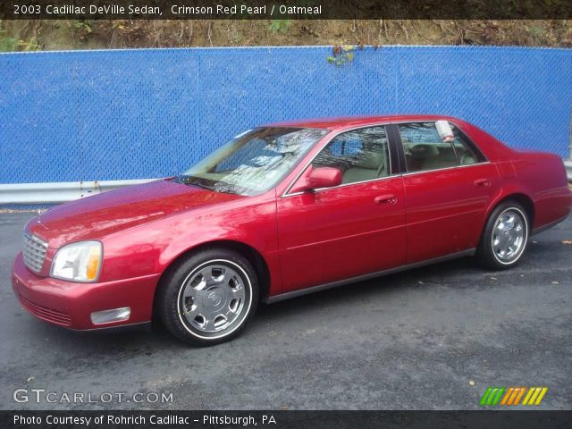 2003 Cadillac DeVille Sedan in Crimson Red Pearl