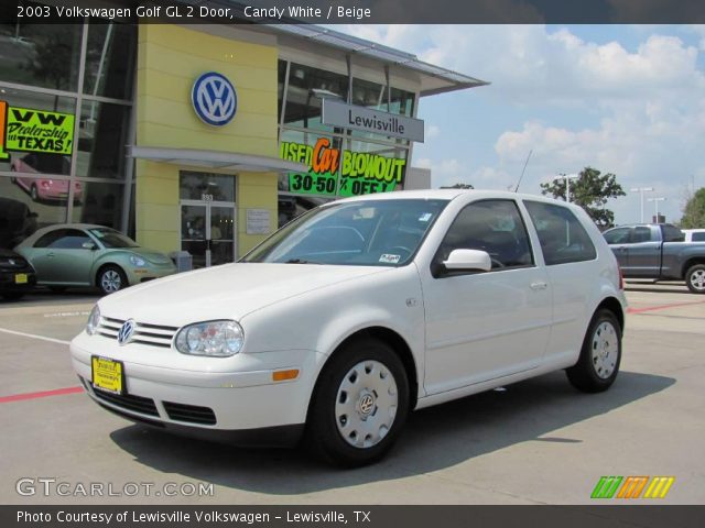 2003 Volkswagen Golf GL 2 Door in Candy White