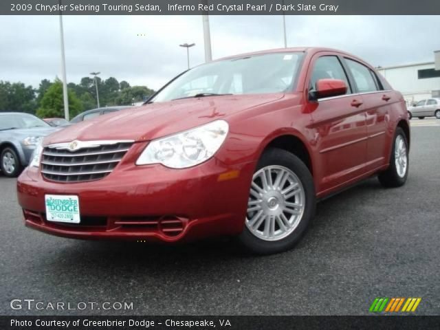 2009 Chrysler Sebring Touring Sedan in Inferno Red Crystal Pearl