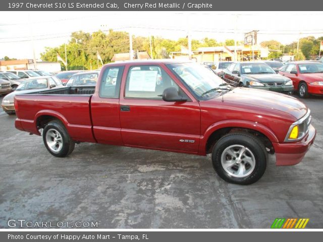 1997 Chevrolet S10 LS Extended Cab in Cherry Red Metallic