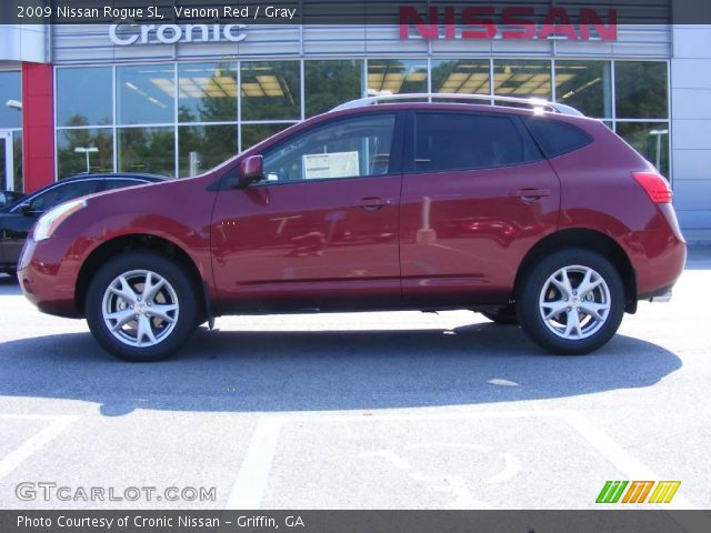 2009 Nissan Rogue SL in Venom Red
