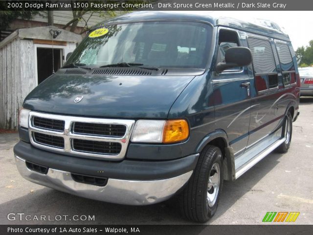 2002 Dodge Ram Van 1500 Passenger Conversion in Dark Spruce Green Metallic