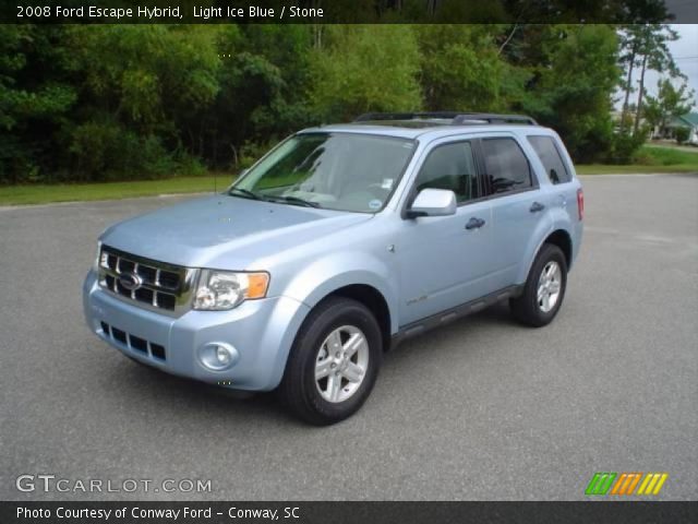 2008 Ford Escape Hybrid in Light Ice Blue