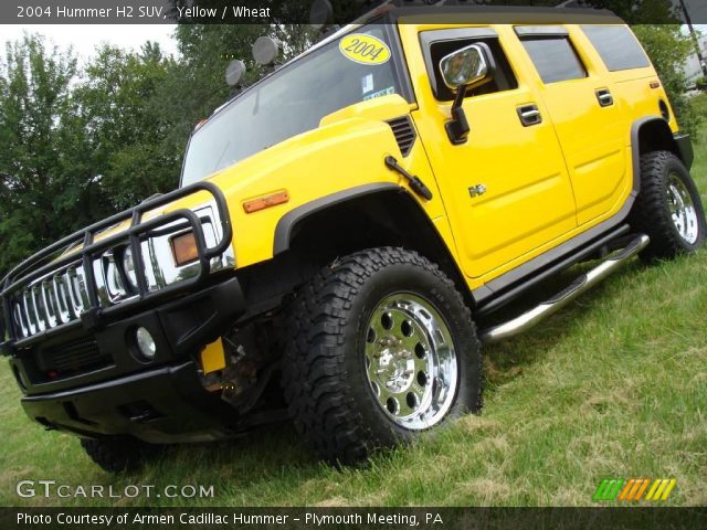 2004 Hummer H2 SUV in Yellow