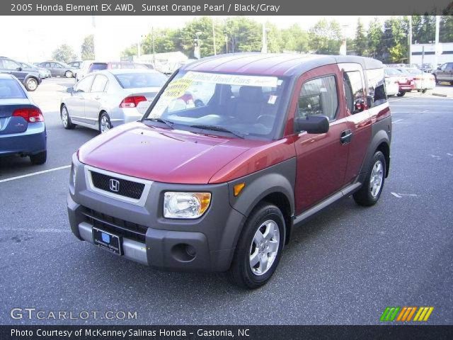 2005 Honda Element EX AWD in Sunset Orange Pearl