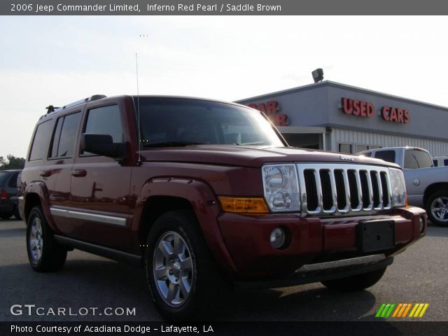 2006 Jeep Commander Limited in Inferno Red Pearl