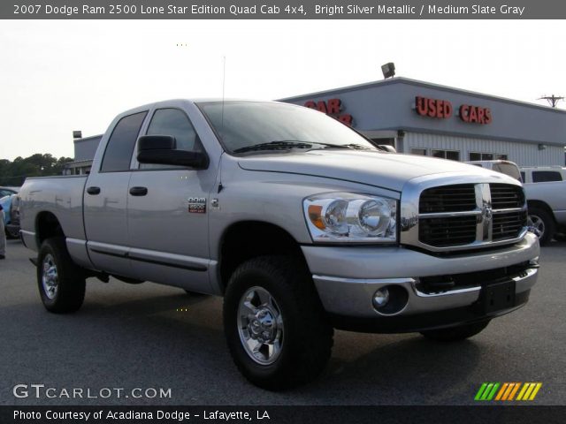 2007 Dodge Ram 2500 Lone Star Edition Quad Cab 4x4 in Bright Silver Metallic